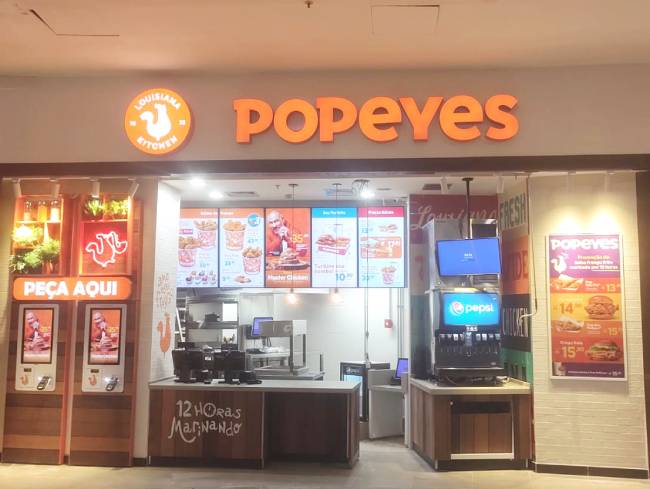 Obra Realizada na Loja Popeyes - (Caxias Shopping)